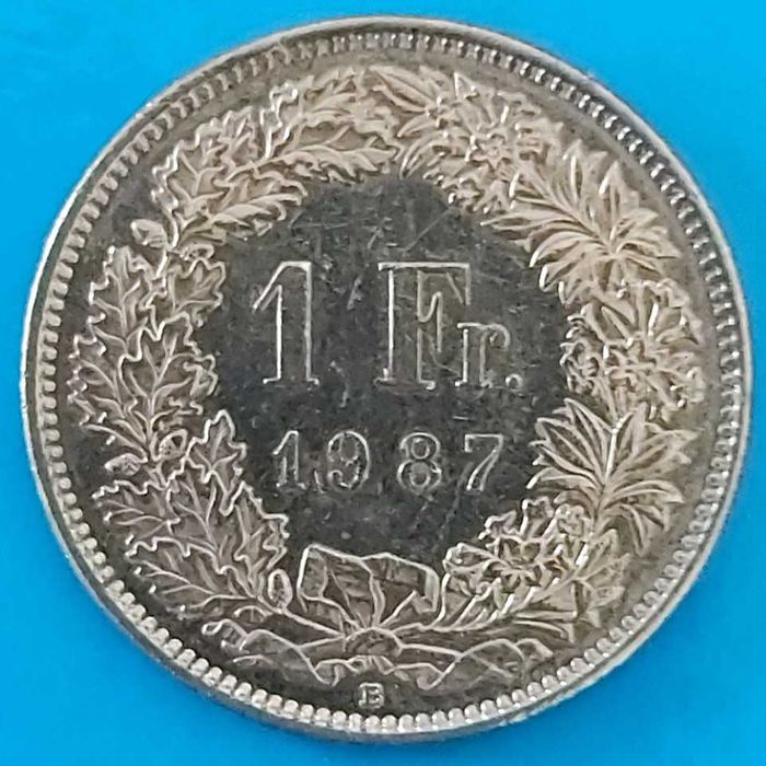 1 Franco suíço do ano de 1987