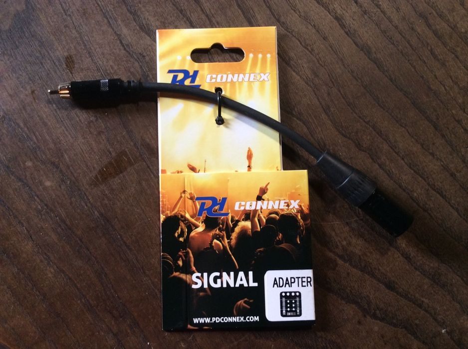 Cabo XLR macho RCA macho