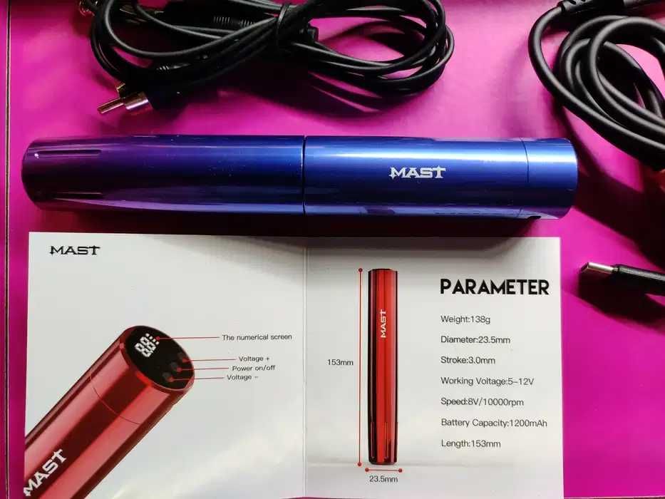 НОВА Dragonhawk Mast Tour Y22 ЗЕЛЕНА машинка для перманента тату