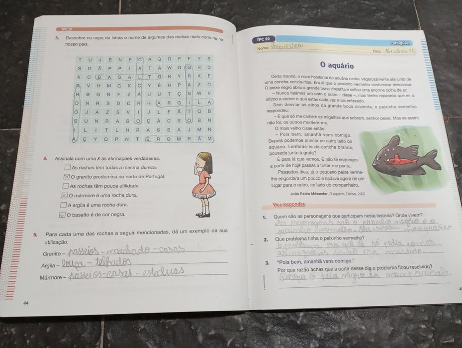 Livro escolar 3°ano