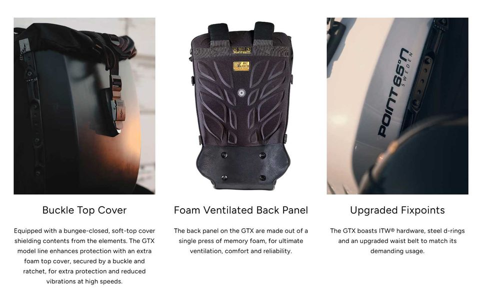 Рюкзак Point 65°N Boblbee GTX 20L Hardshell Backpack мото моно