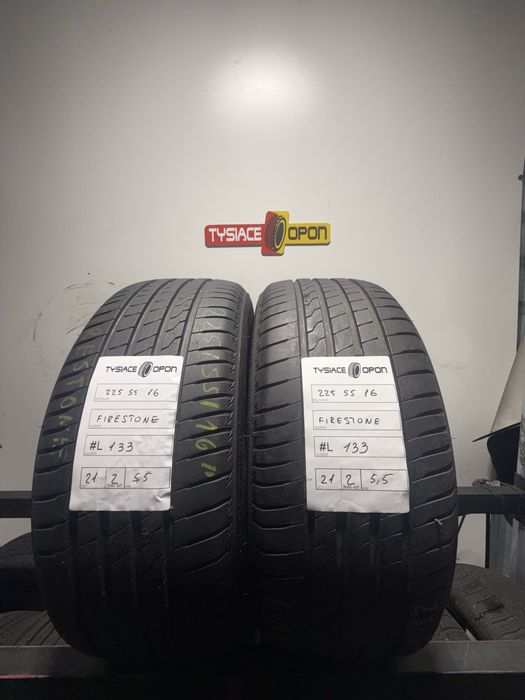 Opony letnie 225/55/16 firestone dot2021 5,5mm #L 133