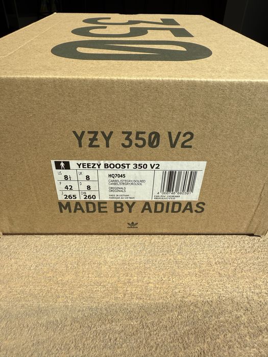 YEEZY Boost 350 V2 Carbon Beluga – NOWE, EU 42