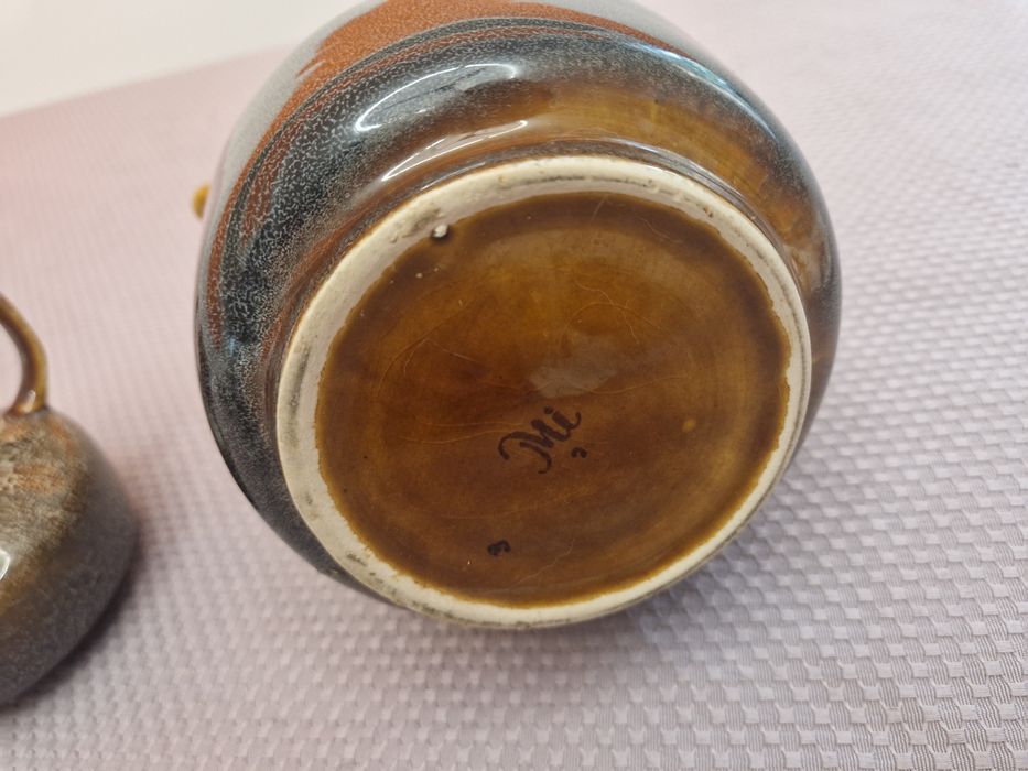 Dzbanek i mlecznik porcelit Mirostowice proj. Adam Sadulski fason: Agat