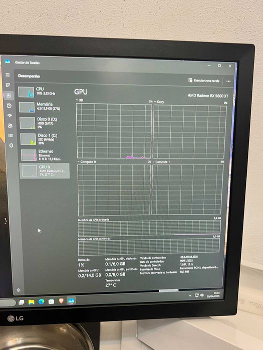 PC Gaming Ryzen 5 + RX 5600 XT – 16GB RAM