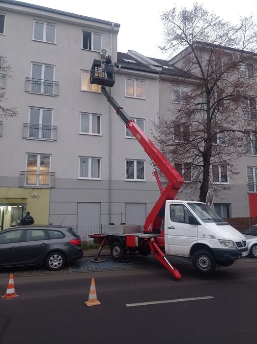 Usługi podnośnikiem koszowym