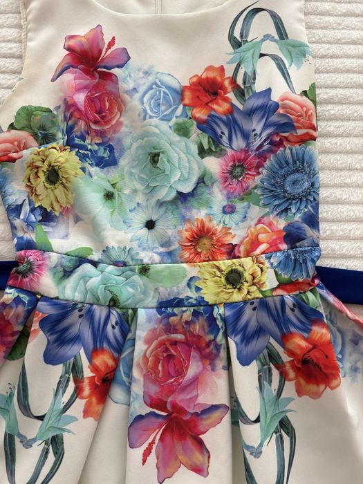 Vestido florido, tam. S, como novo
