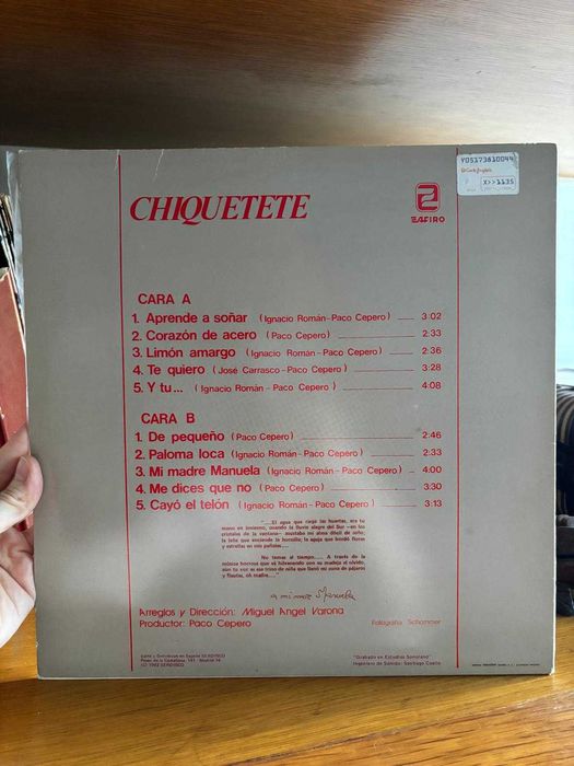 Vinil Chiquetete - Aprende a Soñar