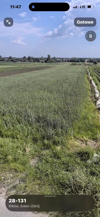 Działki rolne położone w miejscowości Kikow