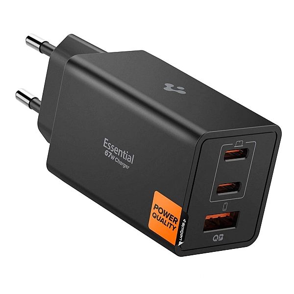 Ładowarka sieciowa Spigen Essential EE673EU 3-porty 2xUSB-C 1xUSB-A 67