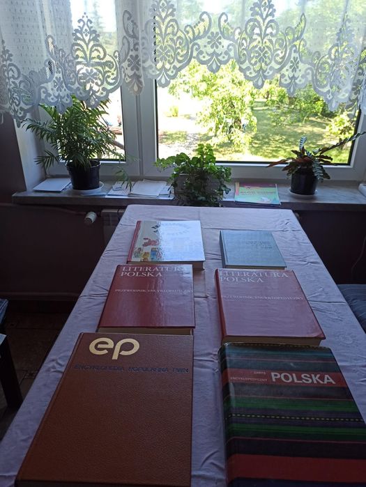 Książki z dawnych lat stare PRL dzieła słowniki