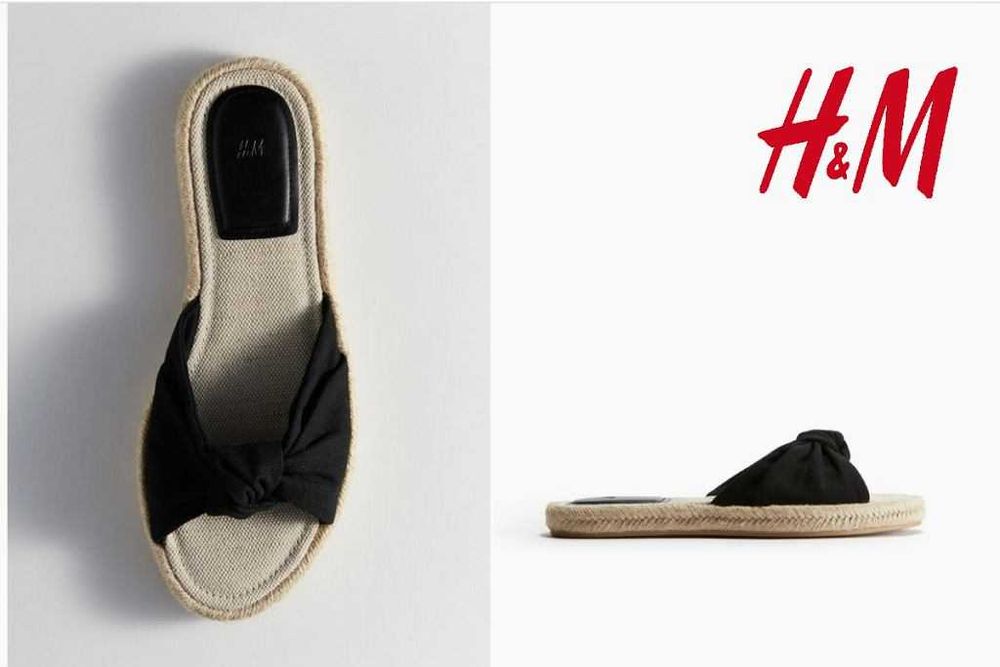Sandały Klapki w stylu cha-nel H&M rozmiar 41