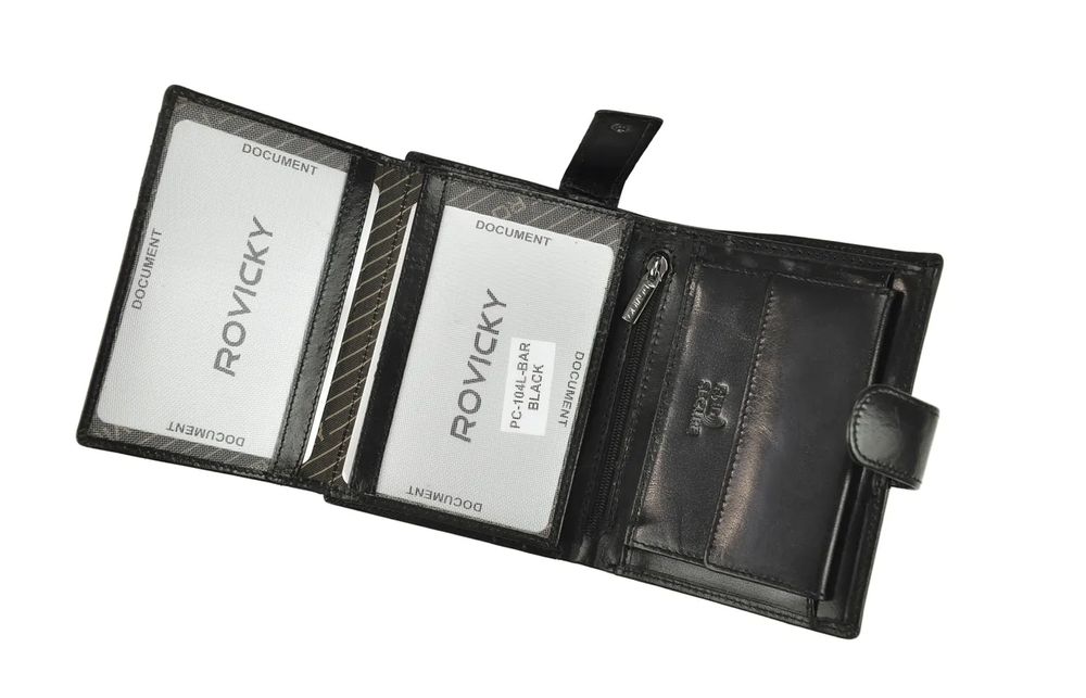 portfel męski rovicky rfid skóra naturalna brązowy