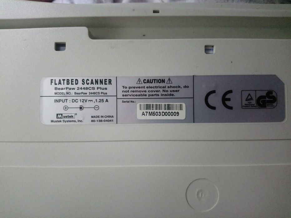 Сканер  Mustek BearPaw 2448CS Plus (2шт) Рабочий и на Зап.части