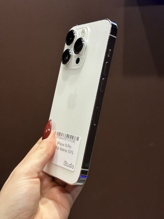 iPhone 14 Pro Max 128GB Srebrny | Bateria 100% | Rozliczymy Twój iPhone | Gwarancja 12 mies.