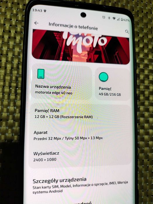 Motorola egde 40 Neo