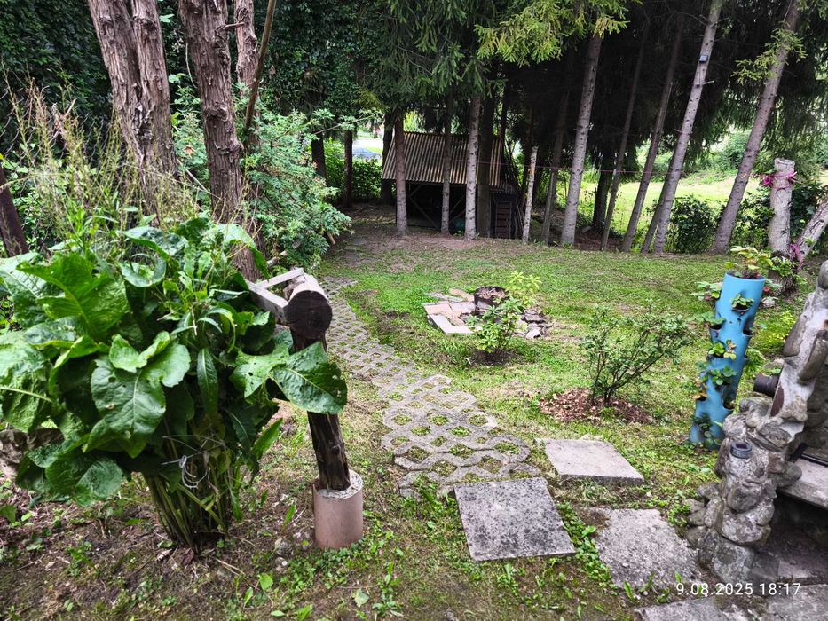 Działka z domkiem nad jeziorem żywieckim