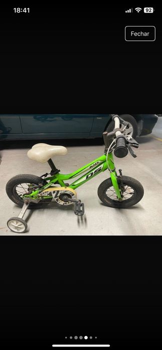 Bicicleta criança verde