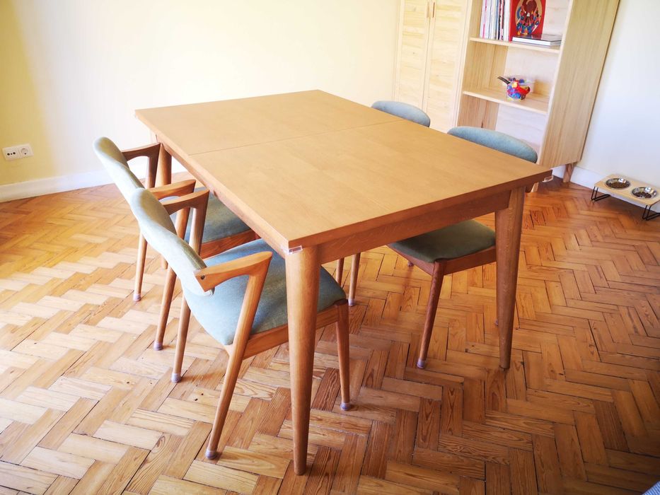 Mesa de Jantar / Refeição/ Extensível Retro Vintage / estilo nórdico