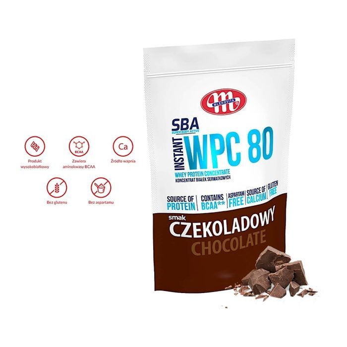 mlekovita odżywka białkowa sba wpc80 700g - czekoladowy koncetrat białka