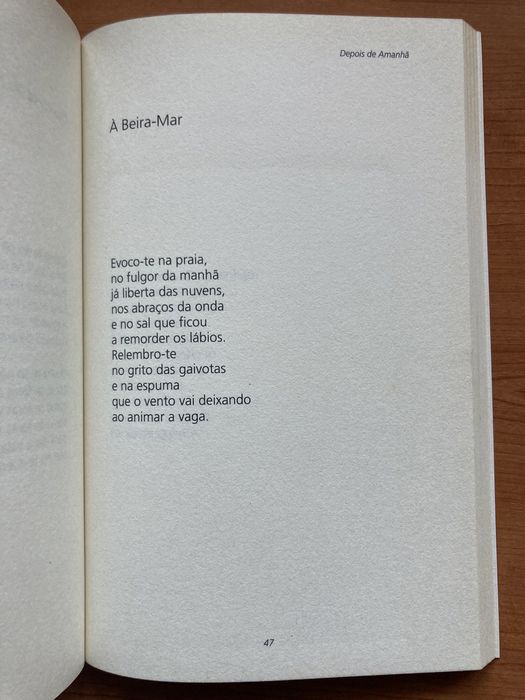Livro - Depois de Amanhã - Poemas