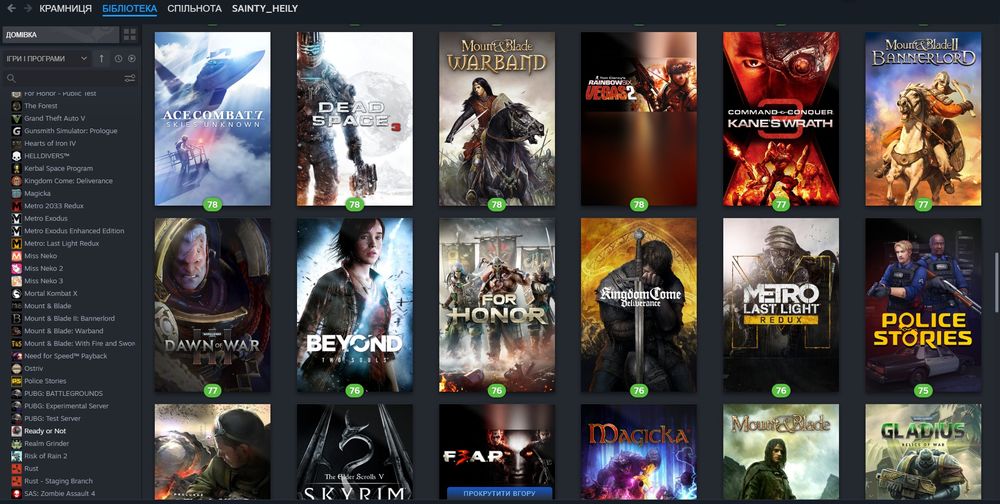 Акаунт steam, 38 рівень, 81 гра