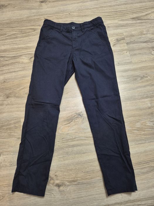 Spodnie chinos H&M granatowe r. 140