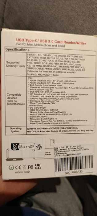 USB Type-C / USB 3.0 Card Teaser/Writer