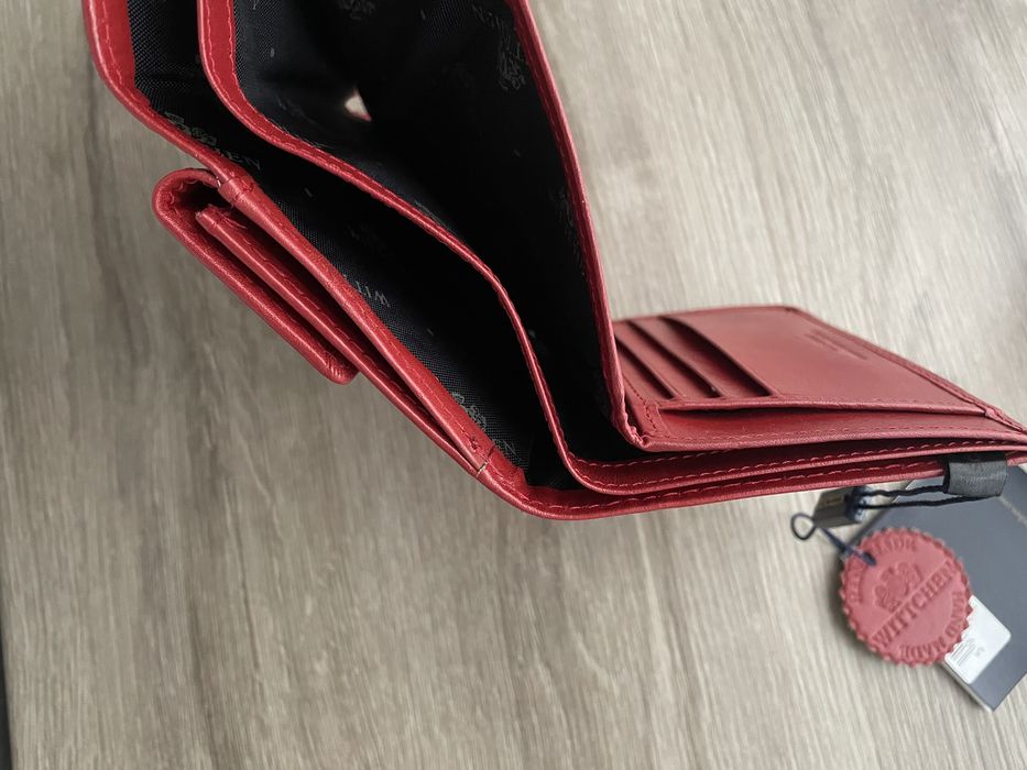 Damski portfel skorzany portmonetka Wittchen czerwony