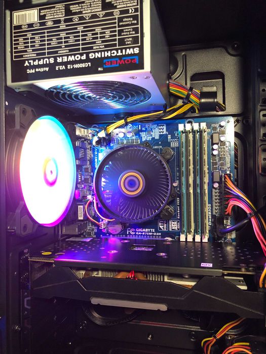 Игровой ПК Intel i7/16Gb/RX470/SSD120+500 компьютер системный блок