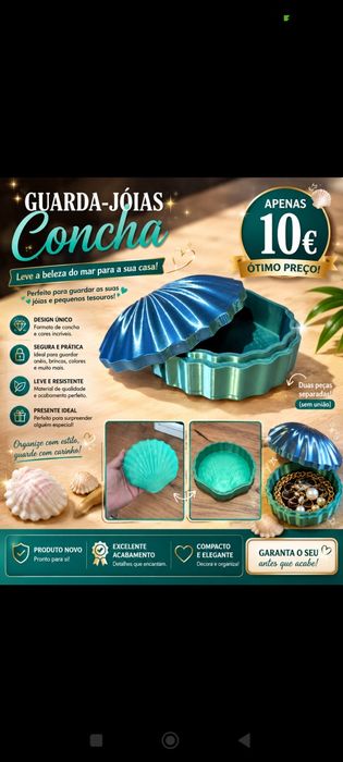 Guarda jóias verde