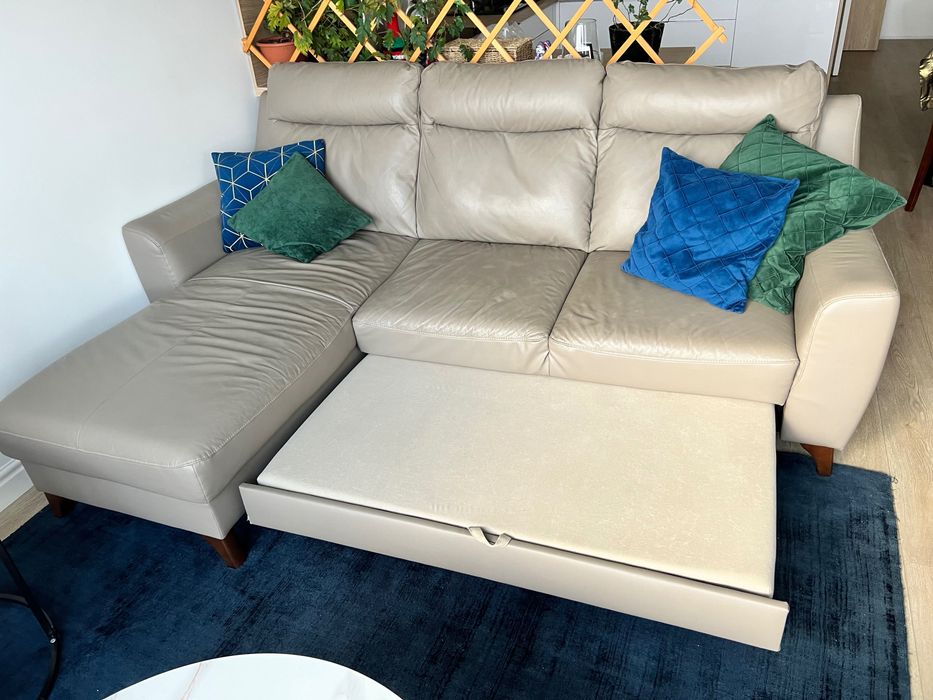 Narożnik z ekoskóry bdb - 235x169 - Gdańsk