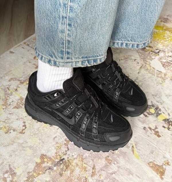 Кроссовки Женские Nike P6000 Triple Black/Кросівки Жіночі Найк P 6000