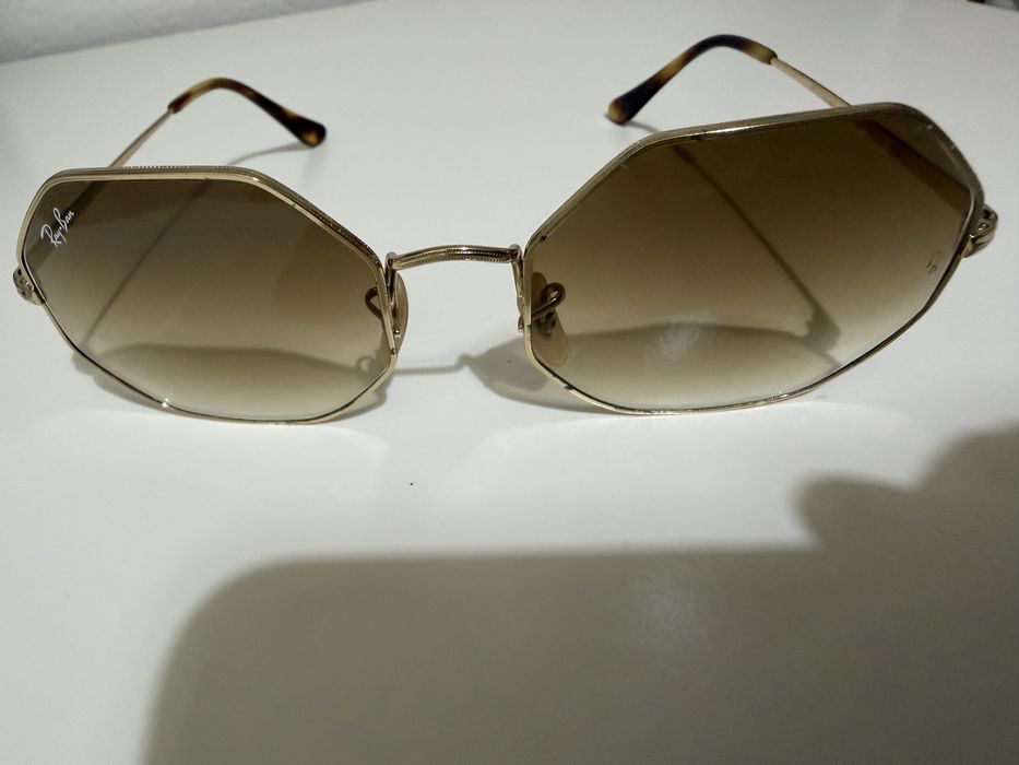 Óculos Ray-Ban octogonais - NOVO