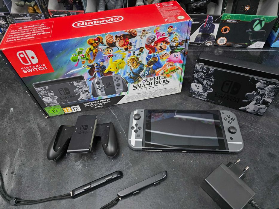 Konsola Nintendo Switch Super Smash Bros Ultimate Edition pełen komplet Gwarancja 12mc SKLEP xGameCenter ZAMIANA