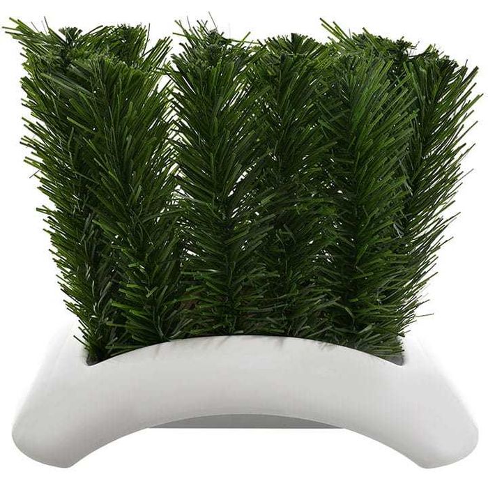 Podkład doniczka floret kompozycja sztuczne kwiaty wazon liście liść