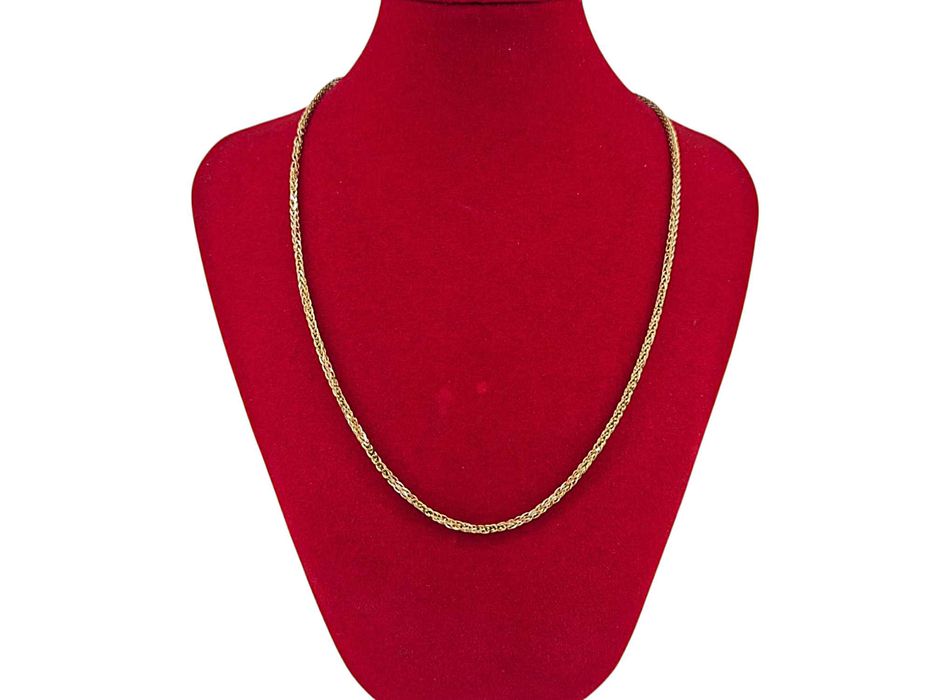 Przepiękny złoty łańcuszek lisi ogon 5,43G 14K