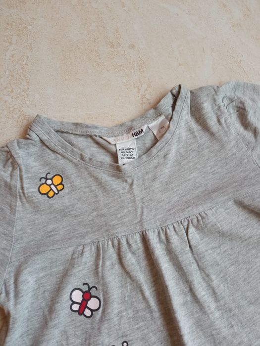 Sukienka 110/116 H&M bawełna lato  BDB