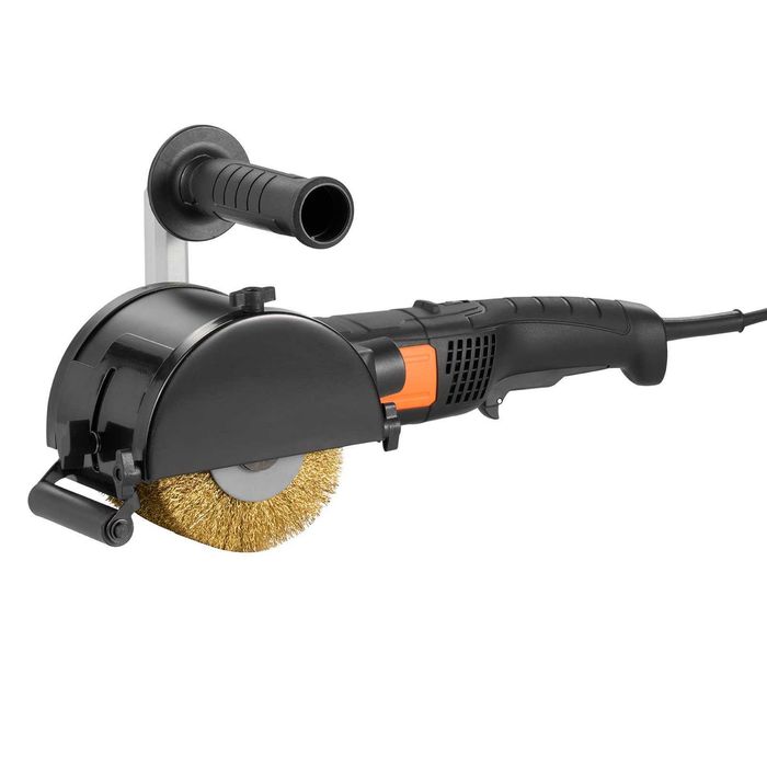 maquina escova aço Máquina de polimento e brunimento  máquina elétrica para brunimento de metal com roda de brunimento de fio de aço