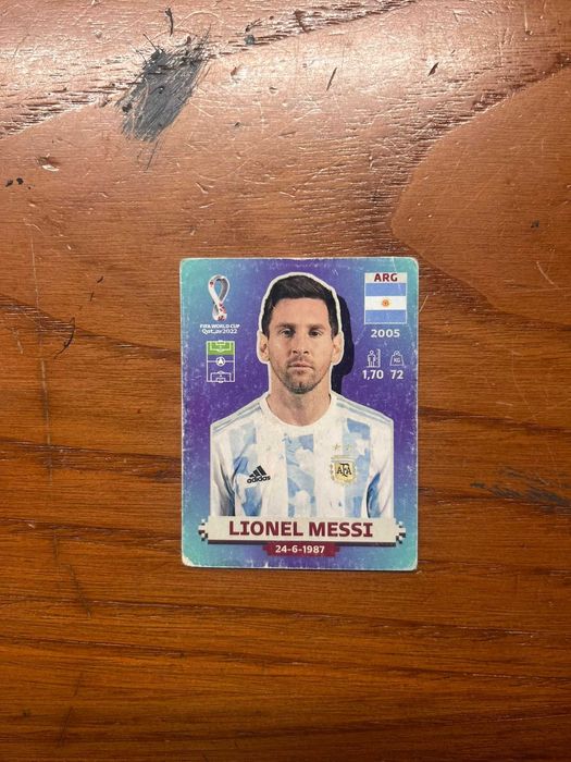Carta Lionel Messi Fifa World Cup 2022