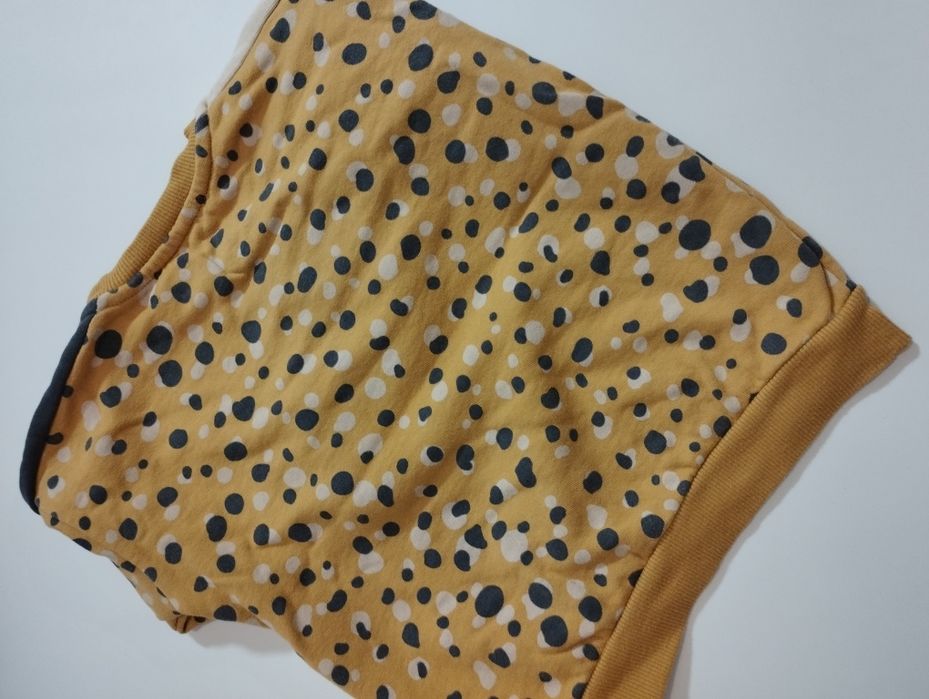 Musztardowe bluza kropki unisex 86 92 bawełna George