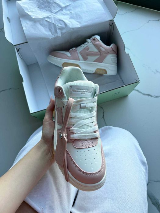 Кросівки Off-White Out Of Office Pink/White premium
