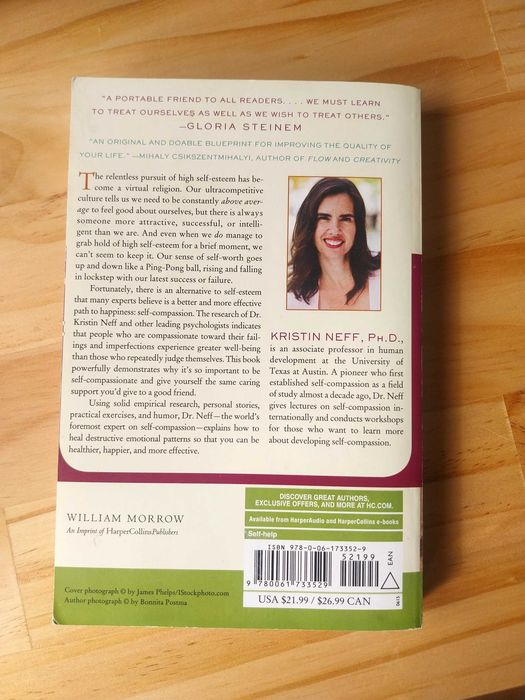 Książka self compassion Kristen Neff book samowspółczucie