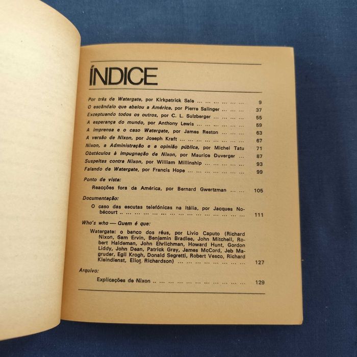 Cadernos D. Quixote 9 - Espionagem Política (Watergate, etc.)