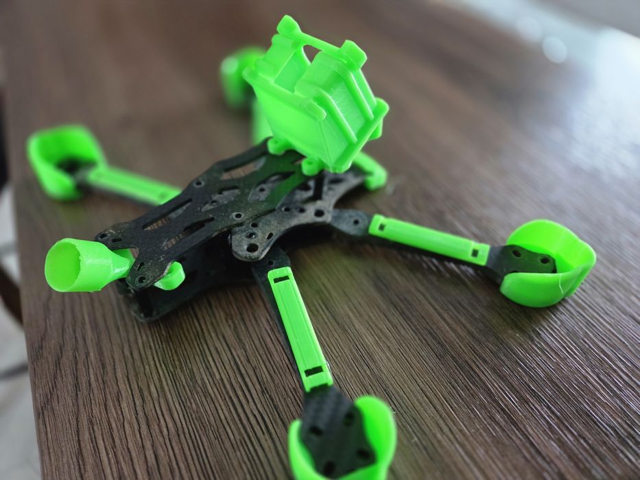 Druk 3D do ramy Apex 5 HD– kompletny zestaw TPU FPV