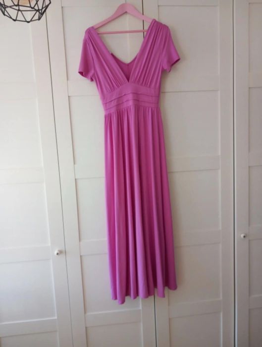 Sukienka długa różowa