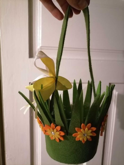 Koszyk wielkanocny filc dla dziecka