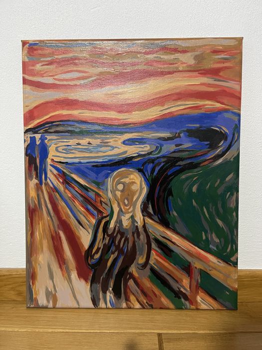 картина акрилом «крик» декор для дому