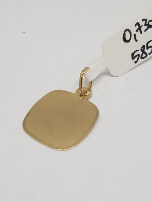 Złoty wisiorek blaszka złoto 585