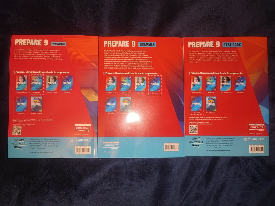 Зошити англійська мова. Prepare. 9 клас Ukrainian Edition